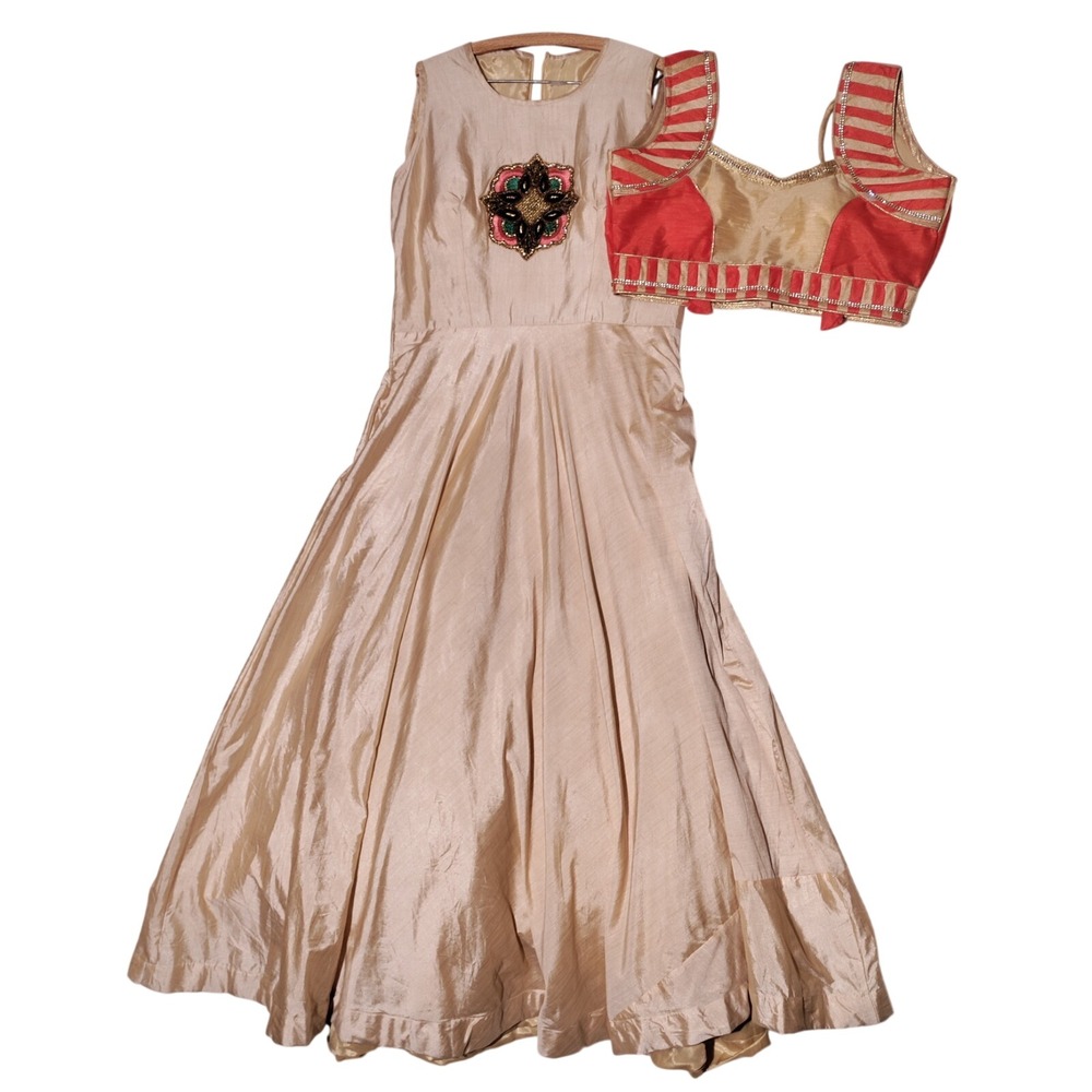 DilliHaart Saree Blouse (Sz M) / Blouse Piece and Full Dress (Sz L) NWT